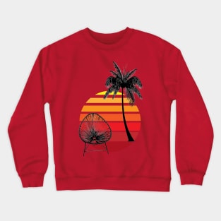 Acapulco chair vintage sunset retro mexican design Crewneck Sweatshirt